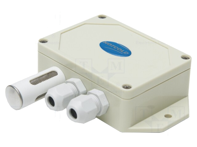 Omvormer: temperatuur en vochtigheid; Bereik: 0÷100% RH; 24VDC Omvormer: temperatuur en vochtigheid; Bereik: 0÷100% RH; 24VDC